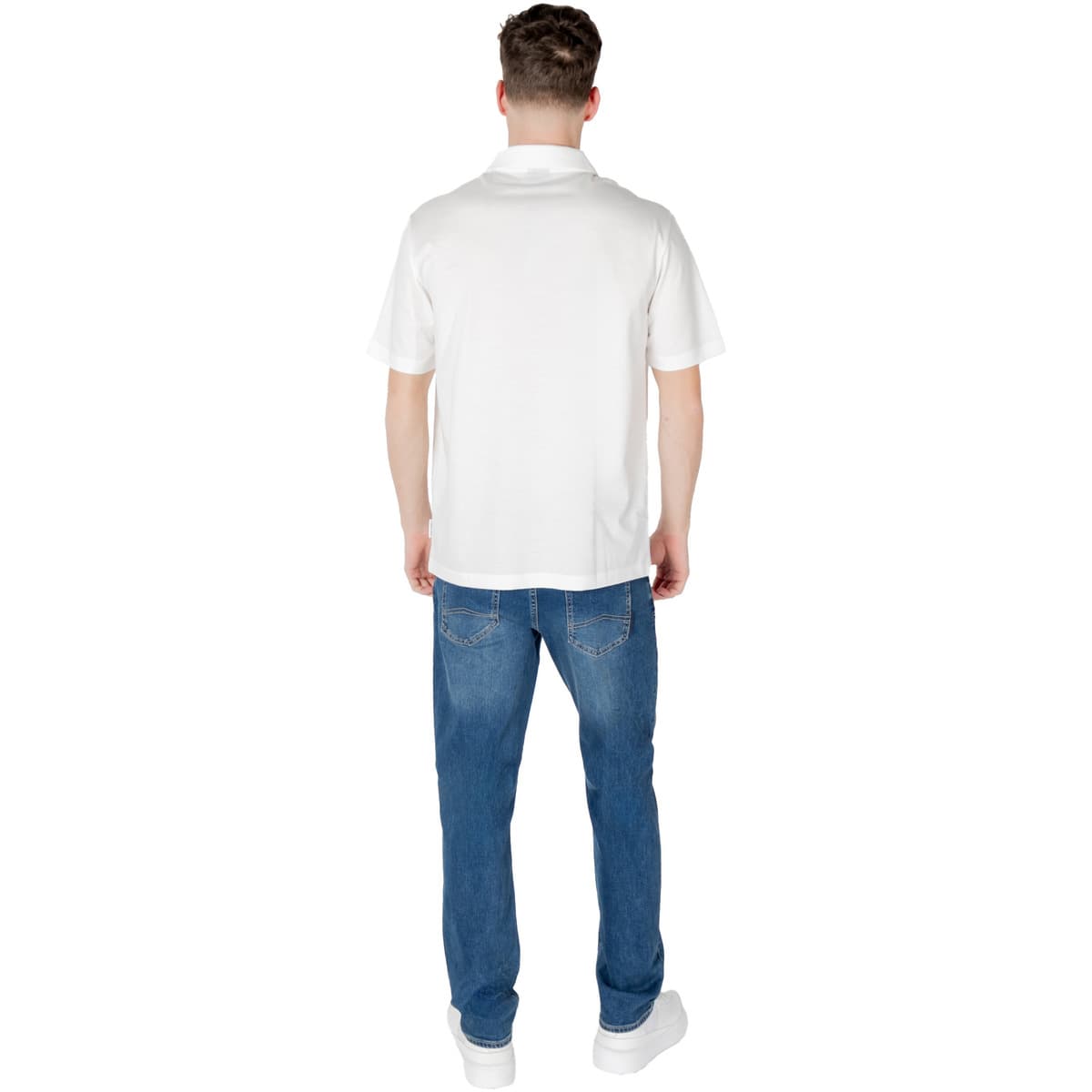 Men's Polo Shirts EAX White