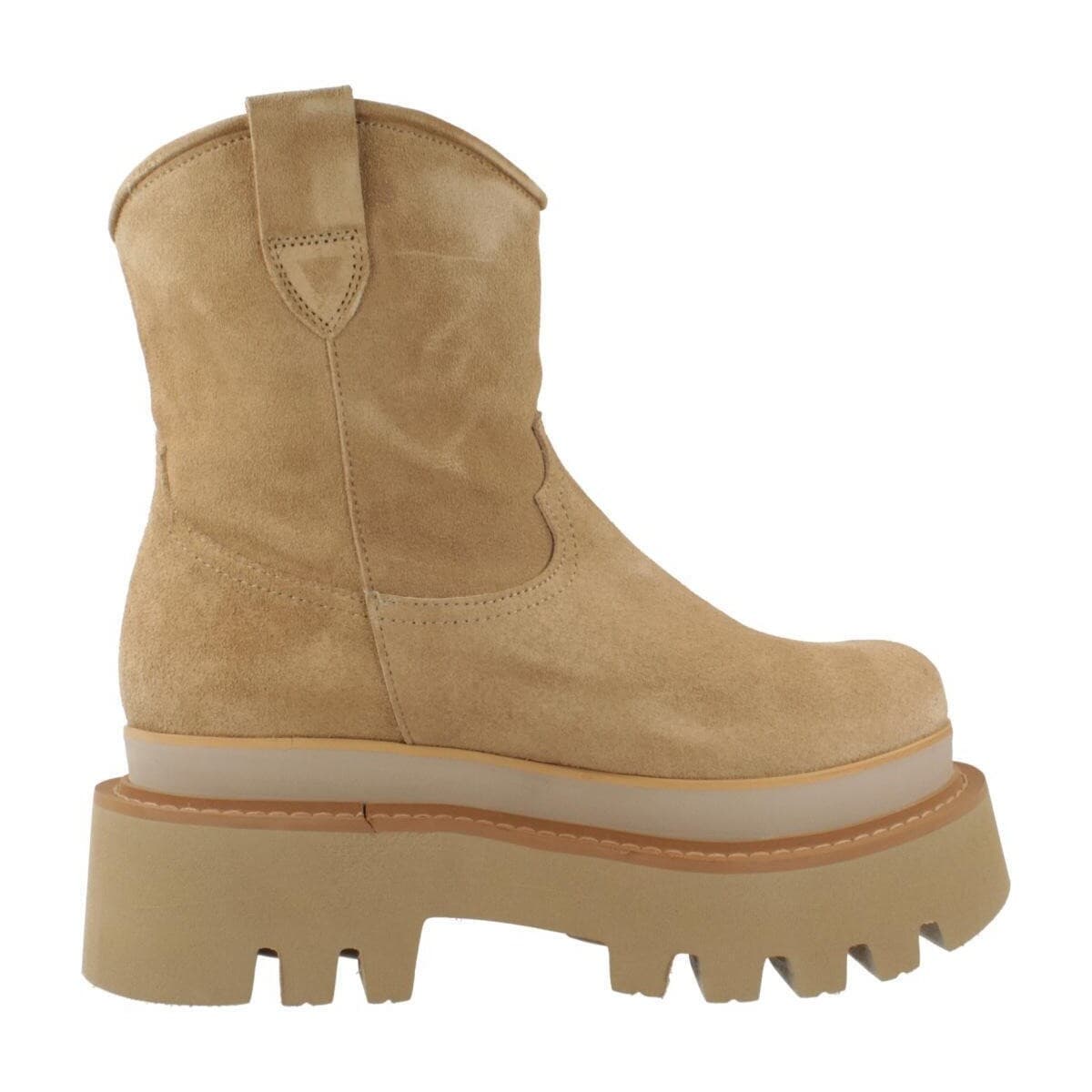 Women's Ankle Boots Yellow Brown