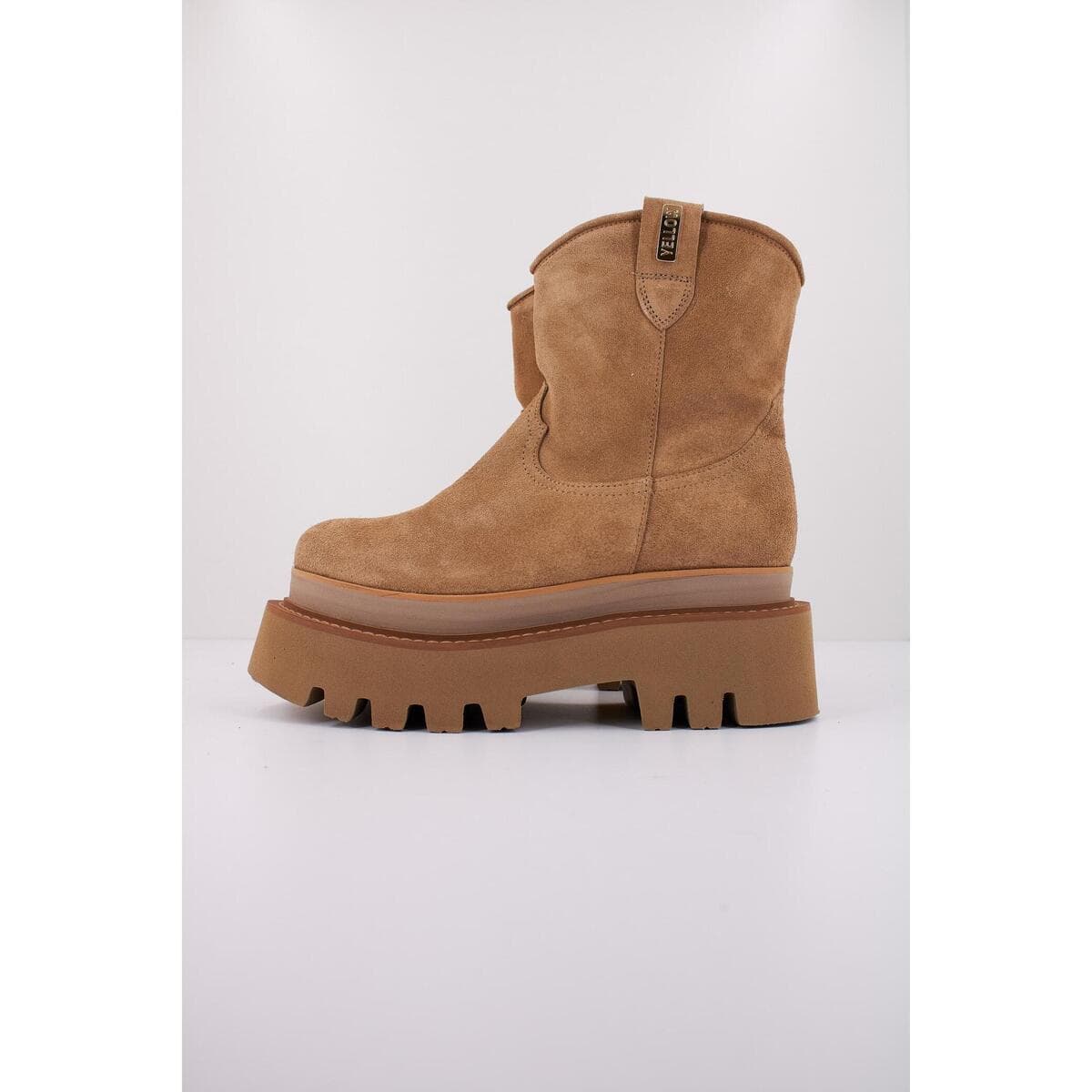 Women's Ankle Boots Yellow Brown