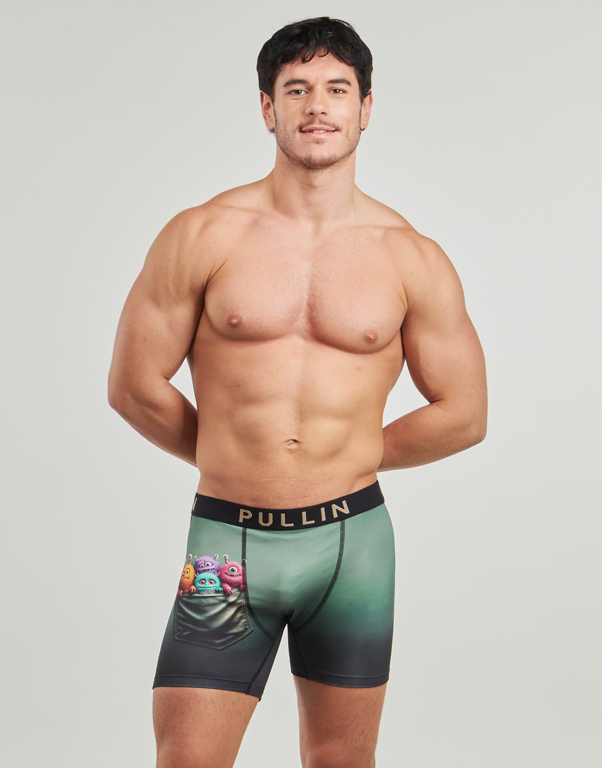 Men's Boxer Briefs Pullin Green