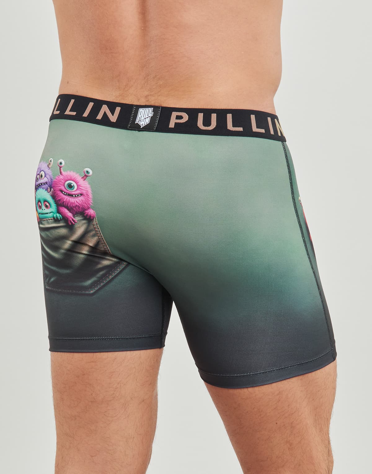 Men's Boxer Briefs Pullin Green