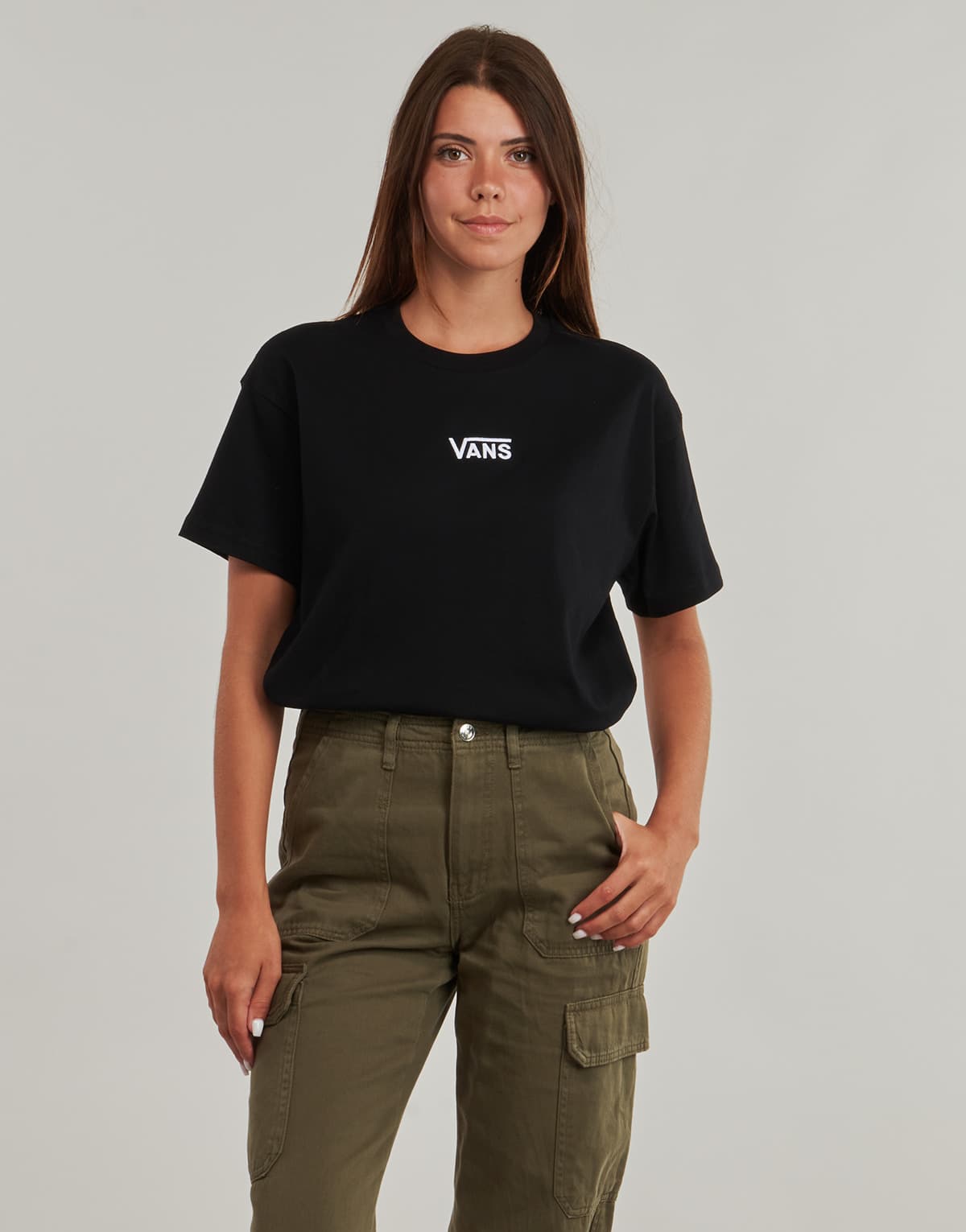 Women's T-Shirts Vans Black