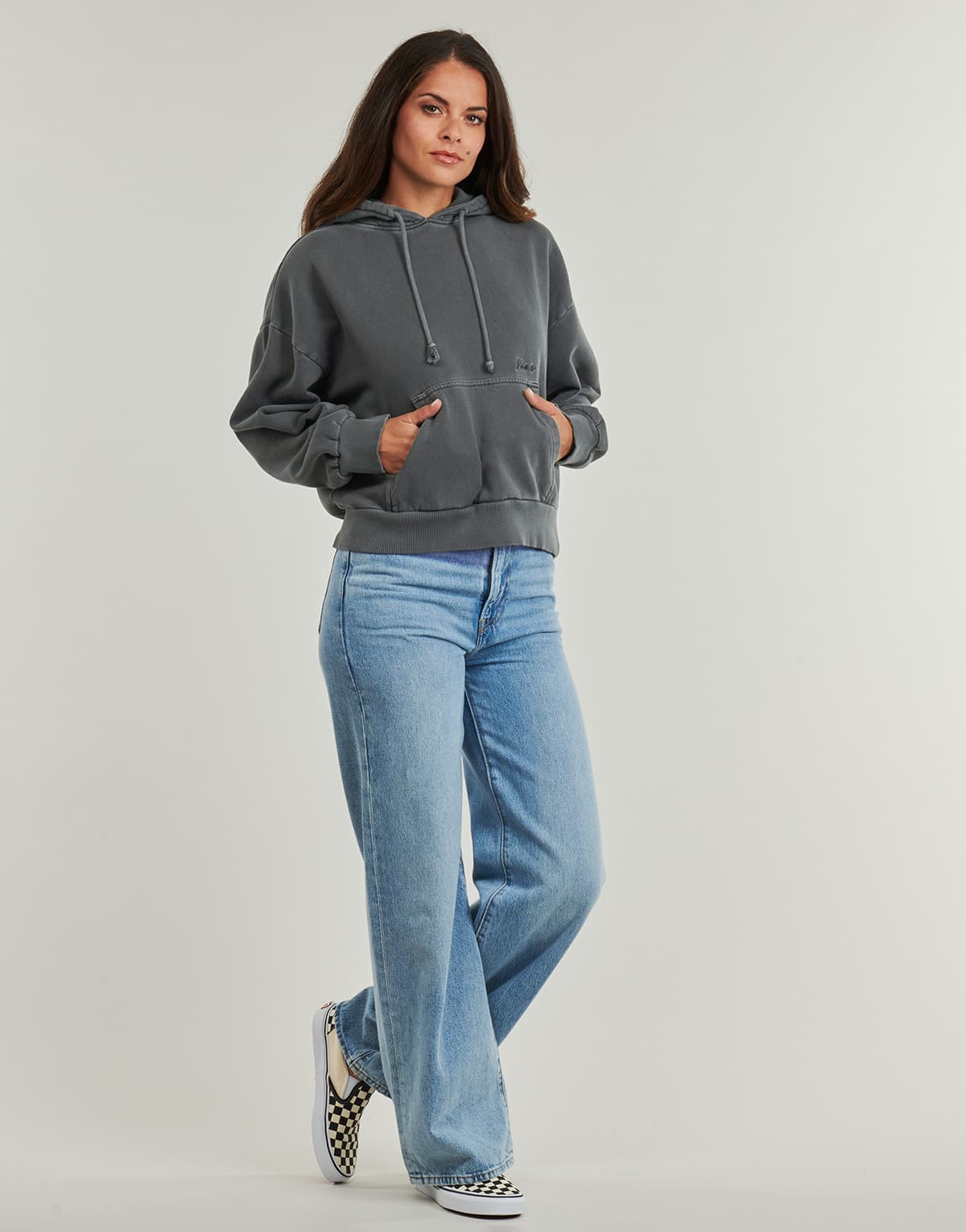 Women's Sweatshirts Vans Gray