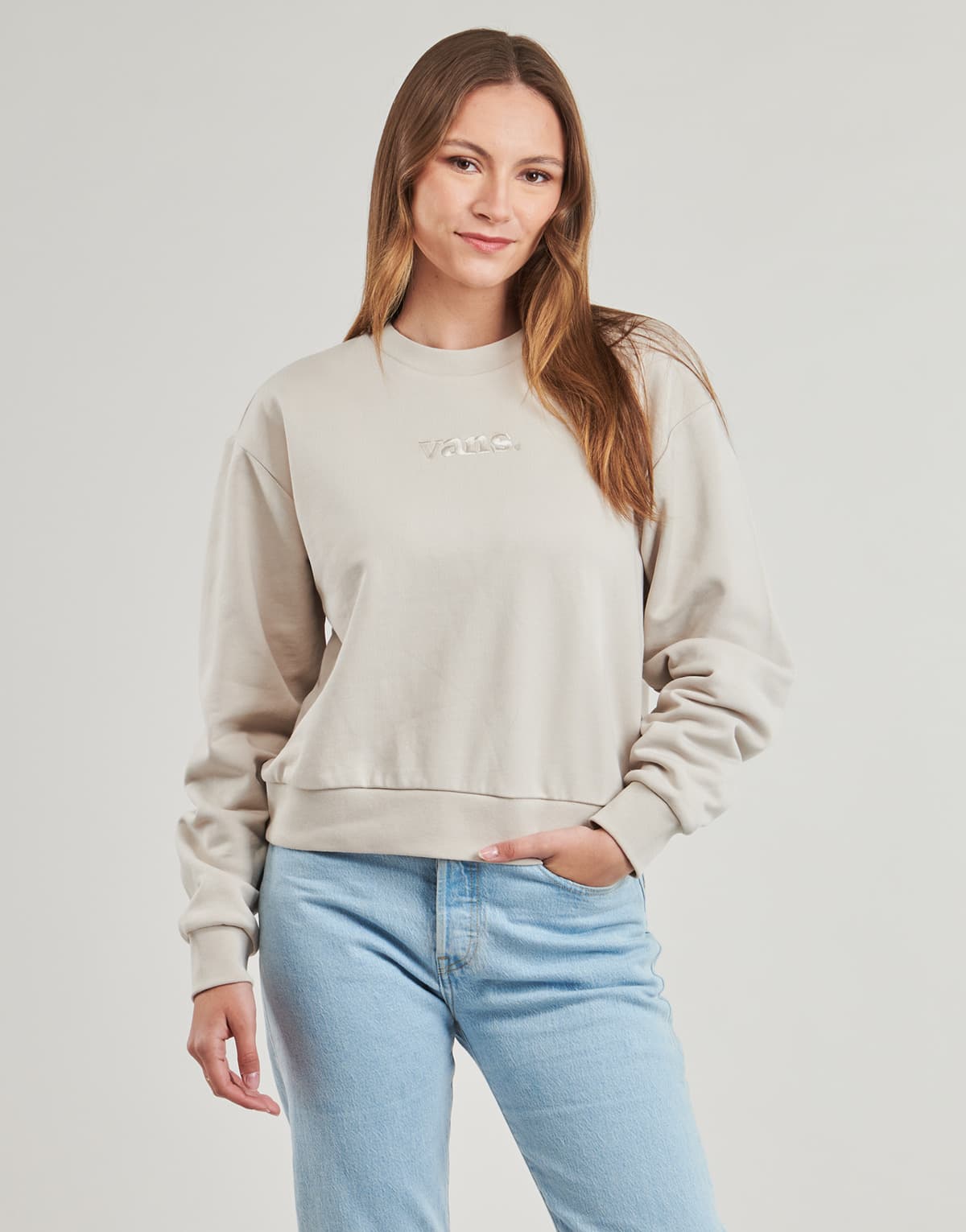 Women's Sports T-Shirts Vans Beige