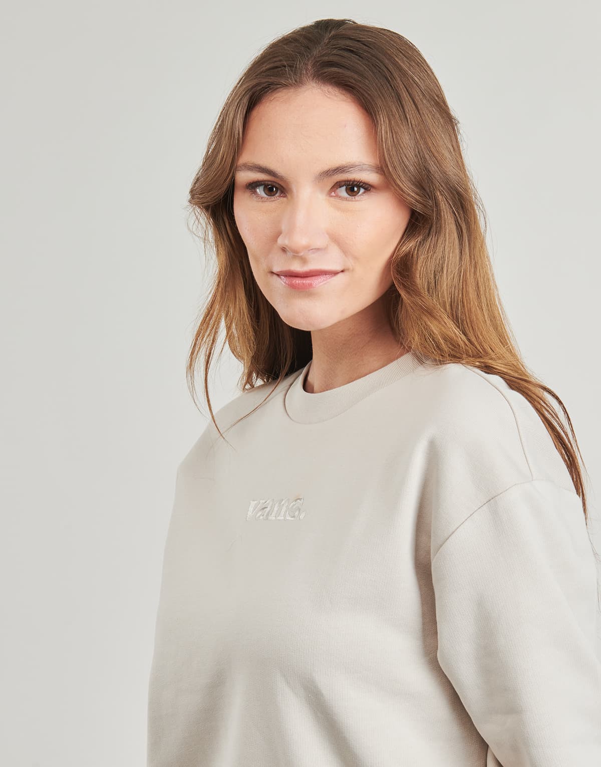 Women's Sports T-Shirts Vans Beige