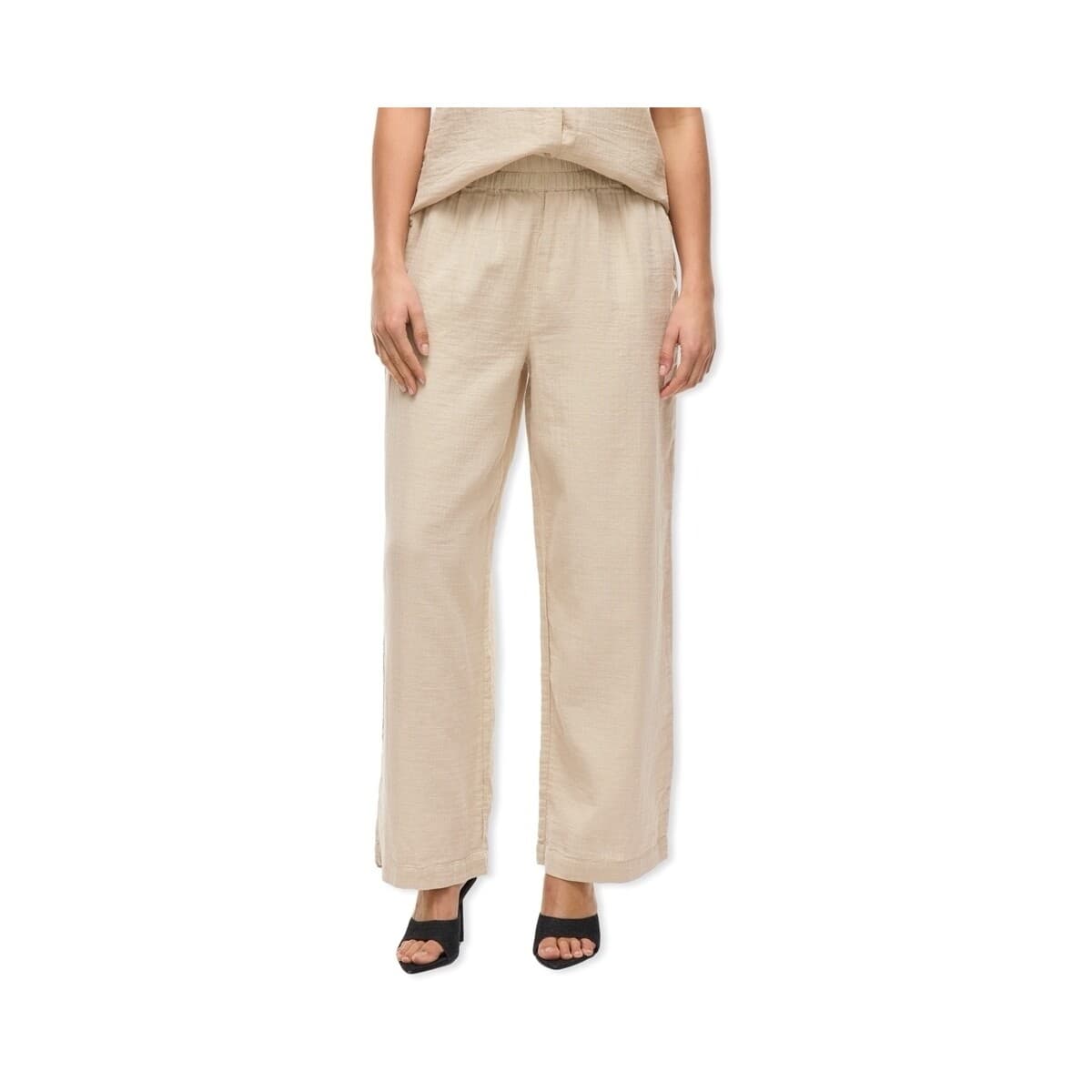 Women's Pants Vila Beige