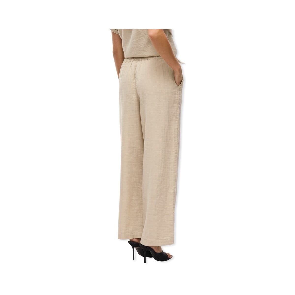 Women's Pants Vila Beige