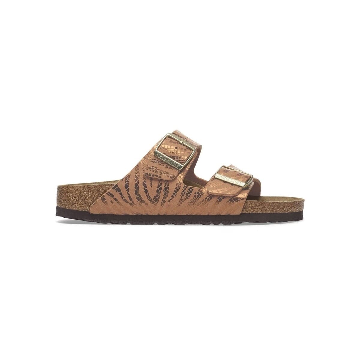 Σανδάλια χωρίς τακούνι BIRKENSTOCK Arizona BS Synthetik Narrow - Zebra Pecan