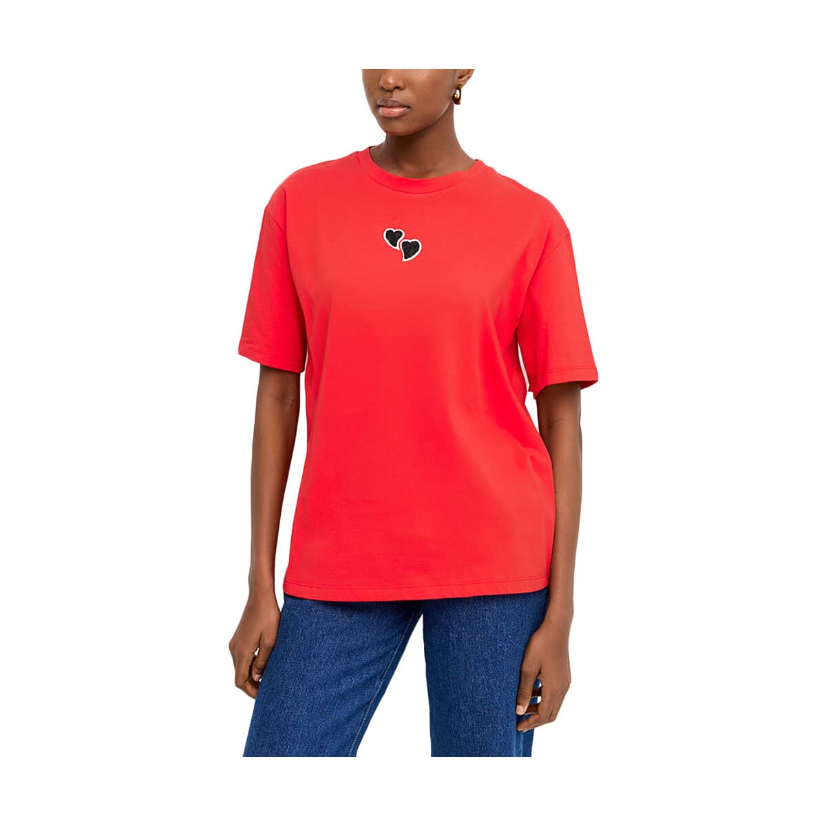 Logo Crew Neck Comfort Fit Shirt Women Access Fashion