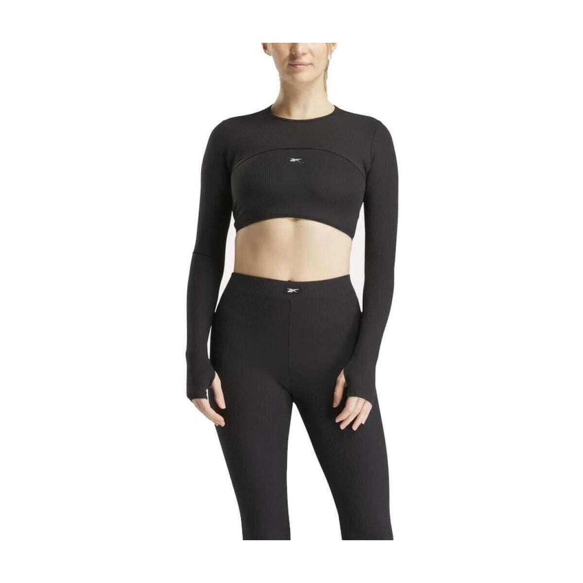 Women's Sports T-Shirts Reebok Black