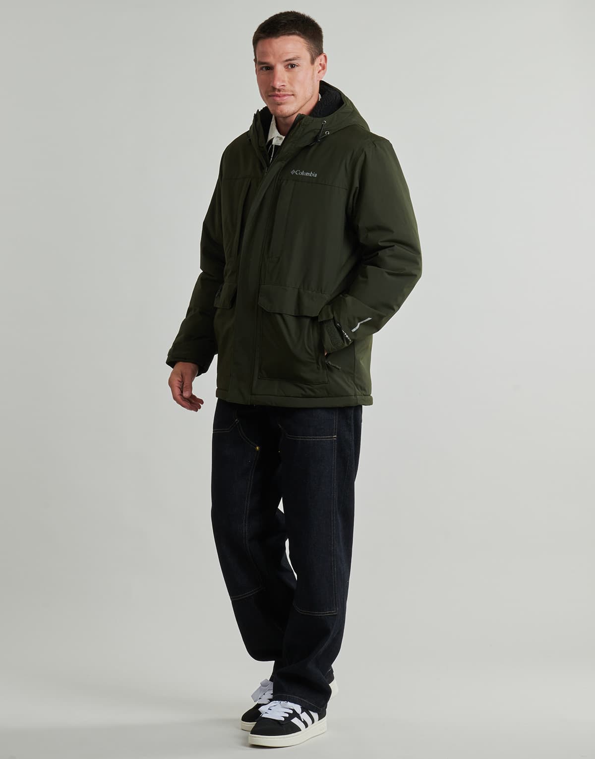 Men's Parkas Columbia Khaki