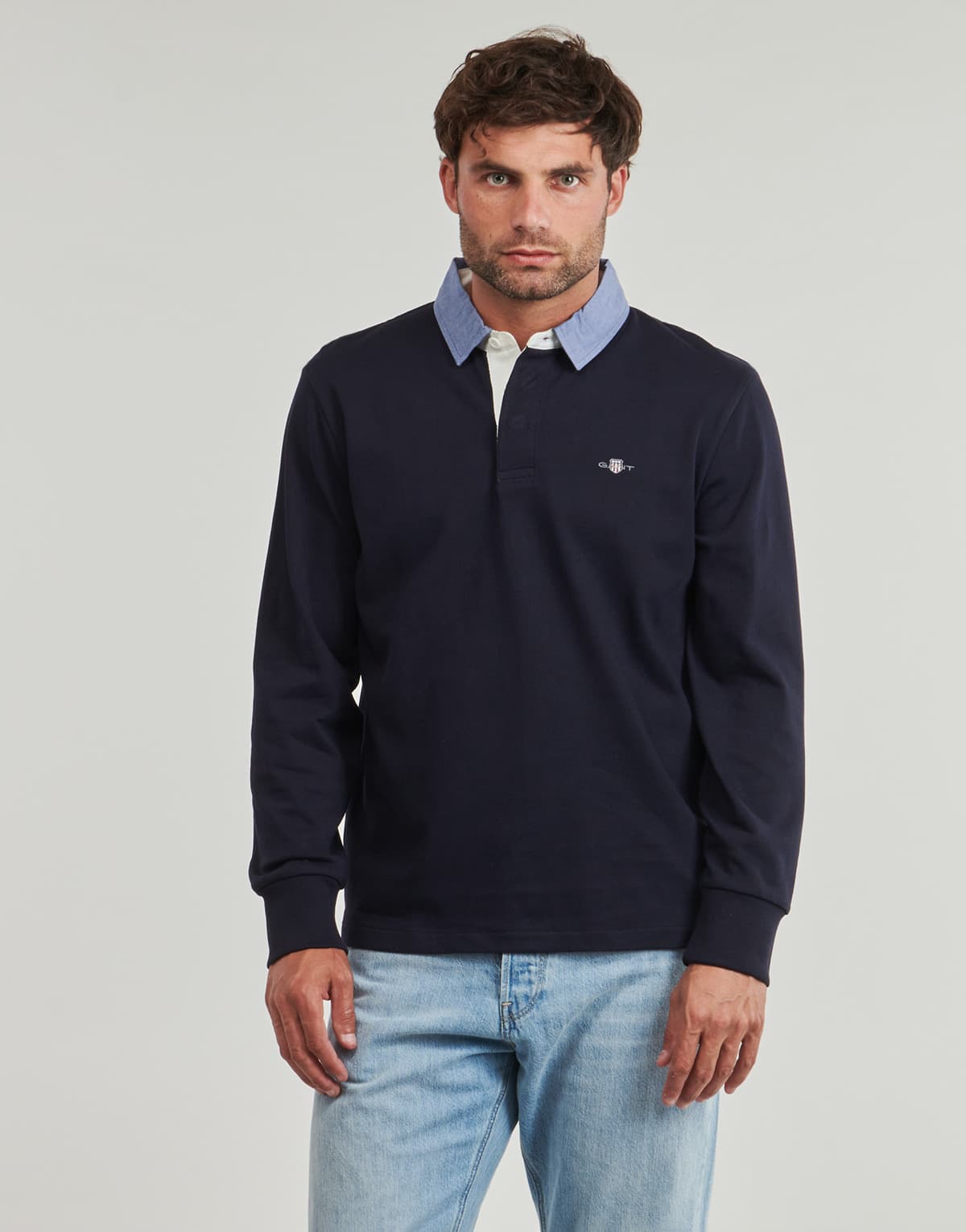 Men's Polo Shirts Gant Blue