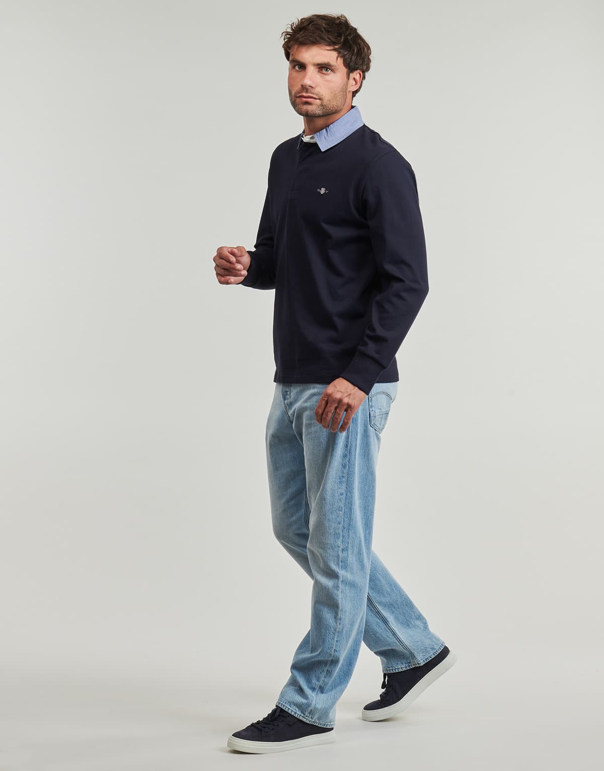 Men's Polo Shirts Gant Blue