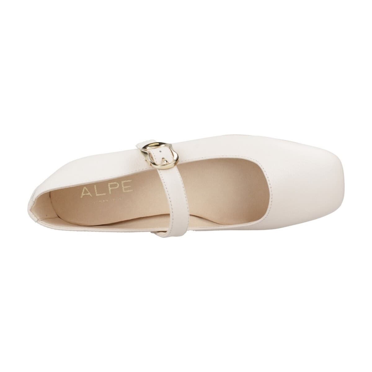 Women's Ballet Flats Alpe White