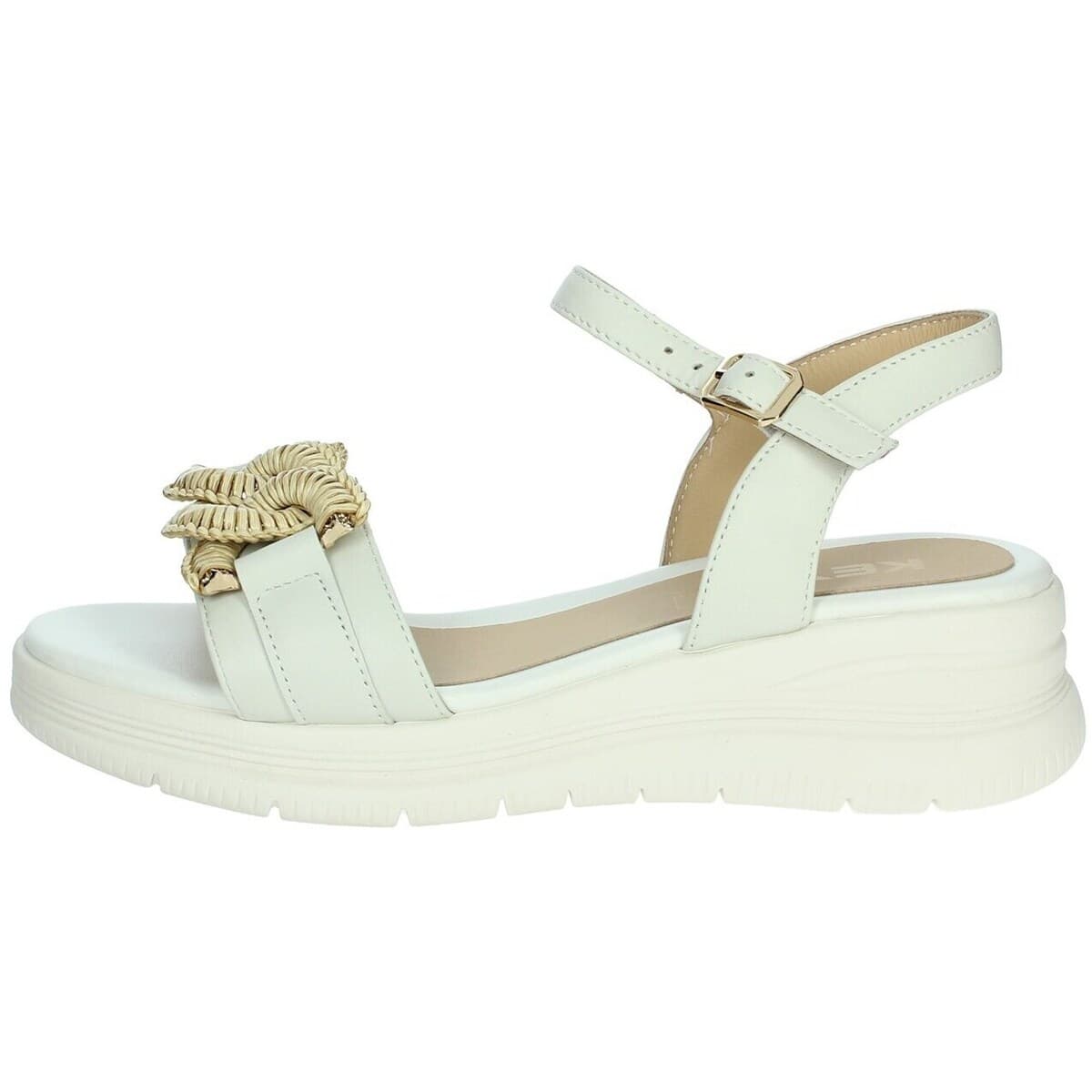 Women's Platforms Keys White