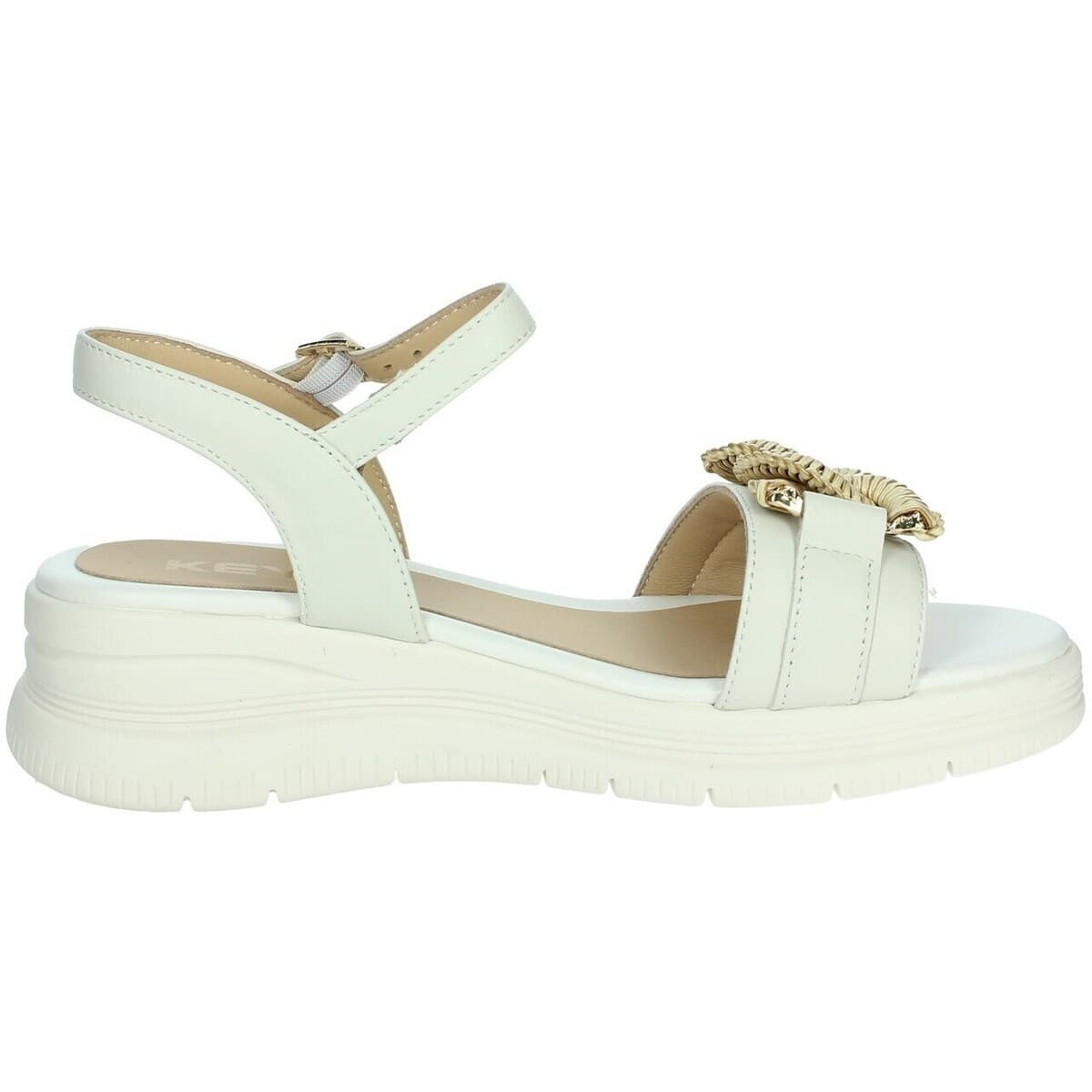 Women's Platforms Keys White