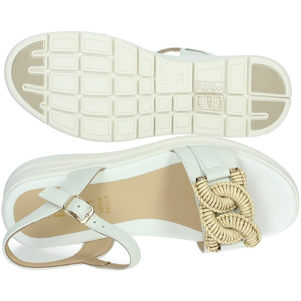 Women's Platforms Keys White