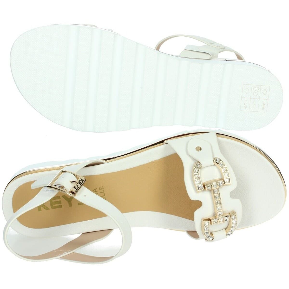 Women's Sandals Keys White