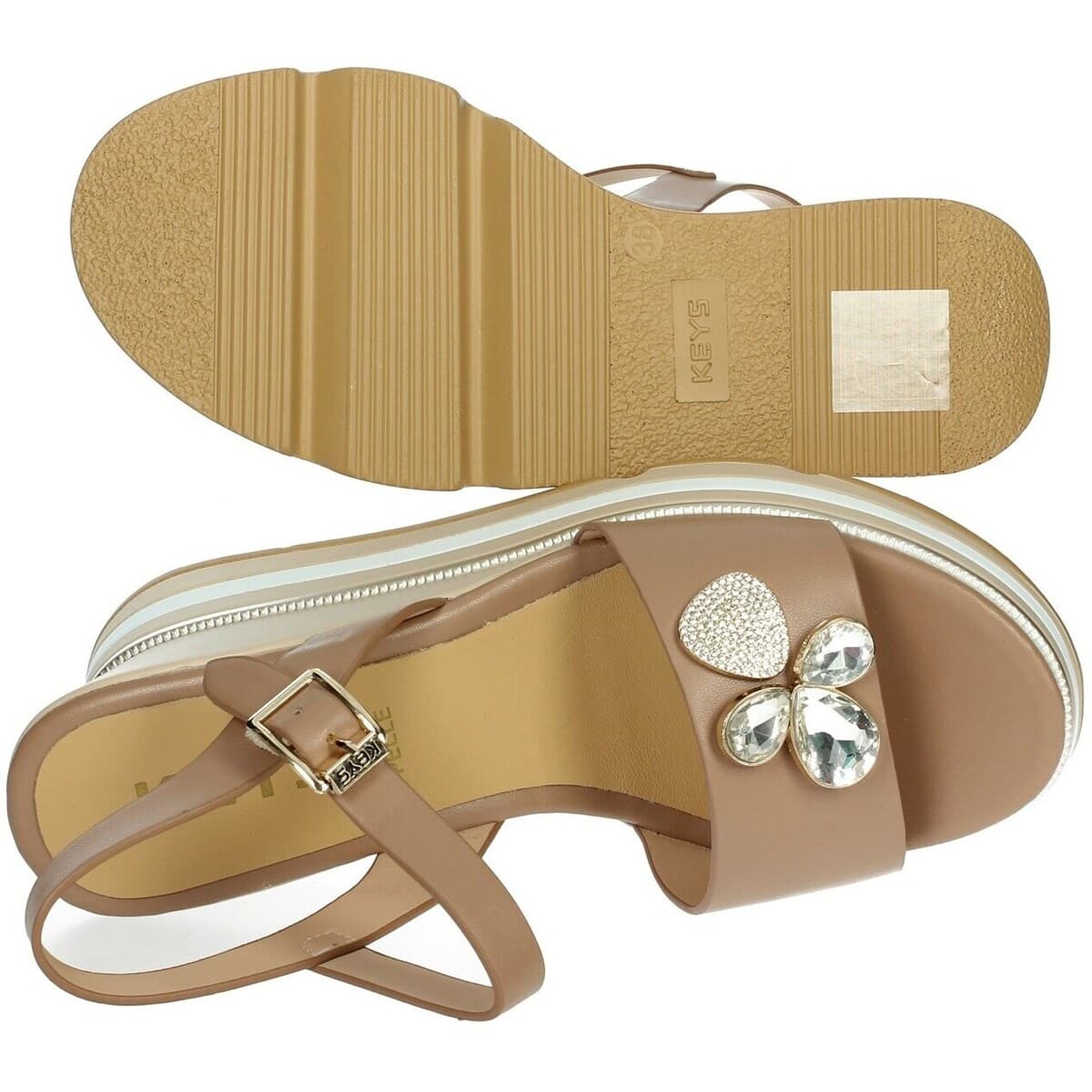 Women's Platforms Keys Brown