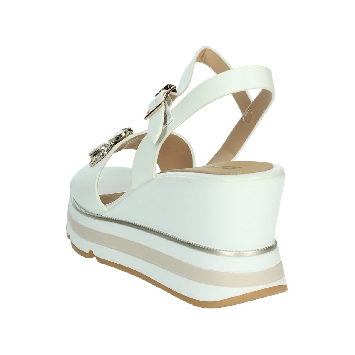 Women's Platforms Keys White