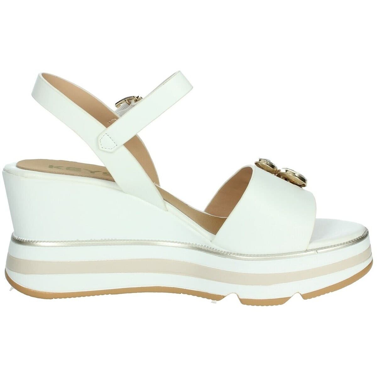 Women's Platforms Keys White