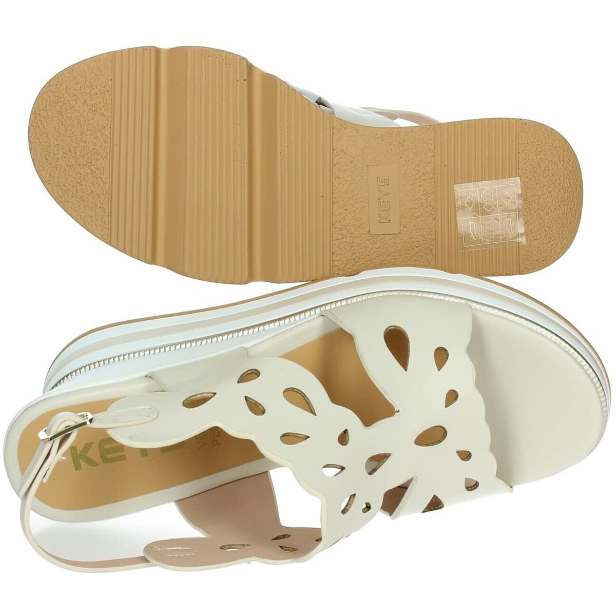 Women's Platforms Keys Beige