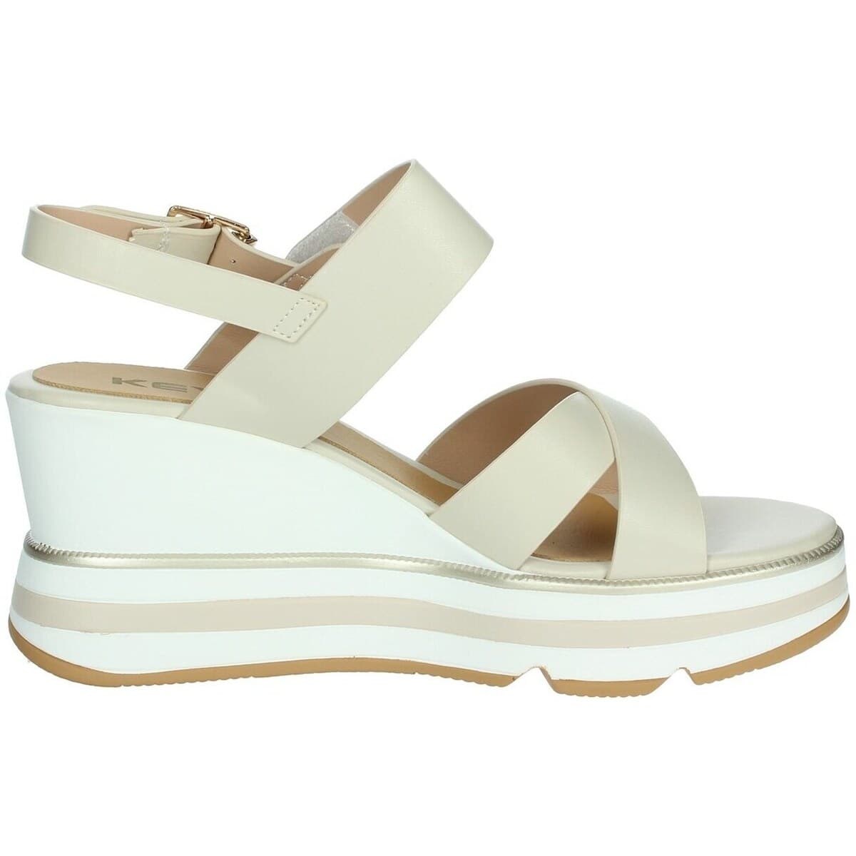 Women's Platforms Keys Beige