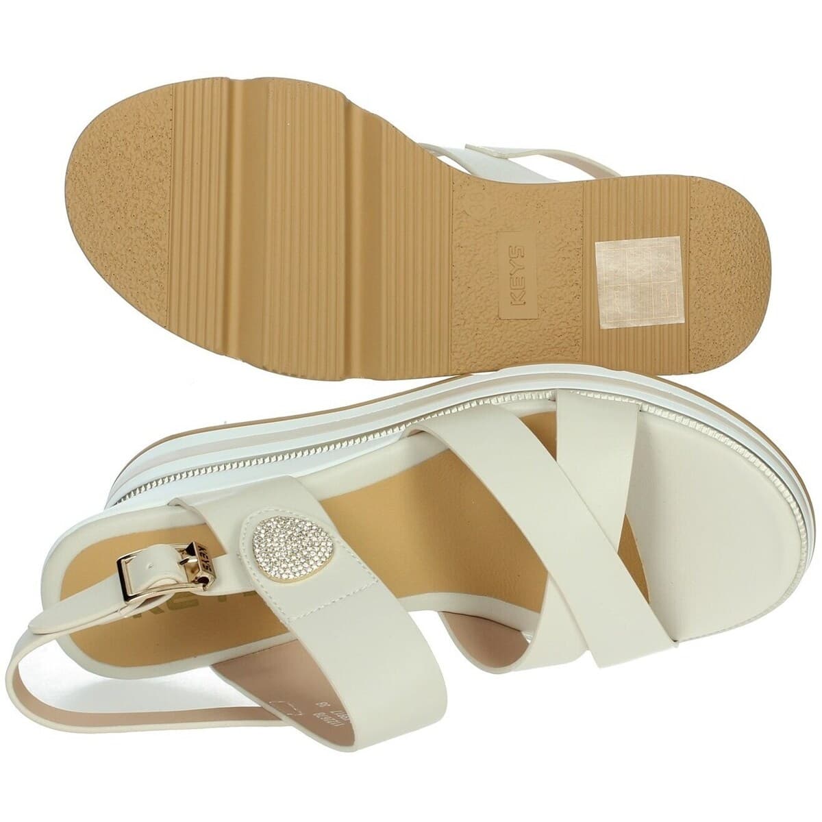 Women's Platforms Keys Beige
