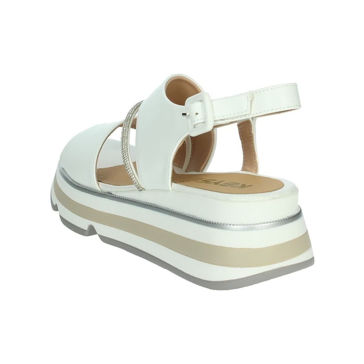 Women's Platforms Keys White