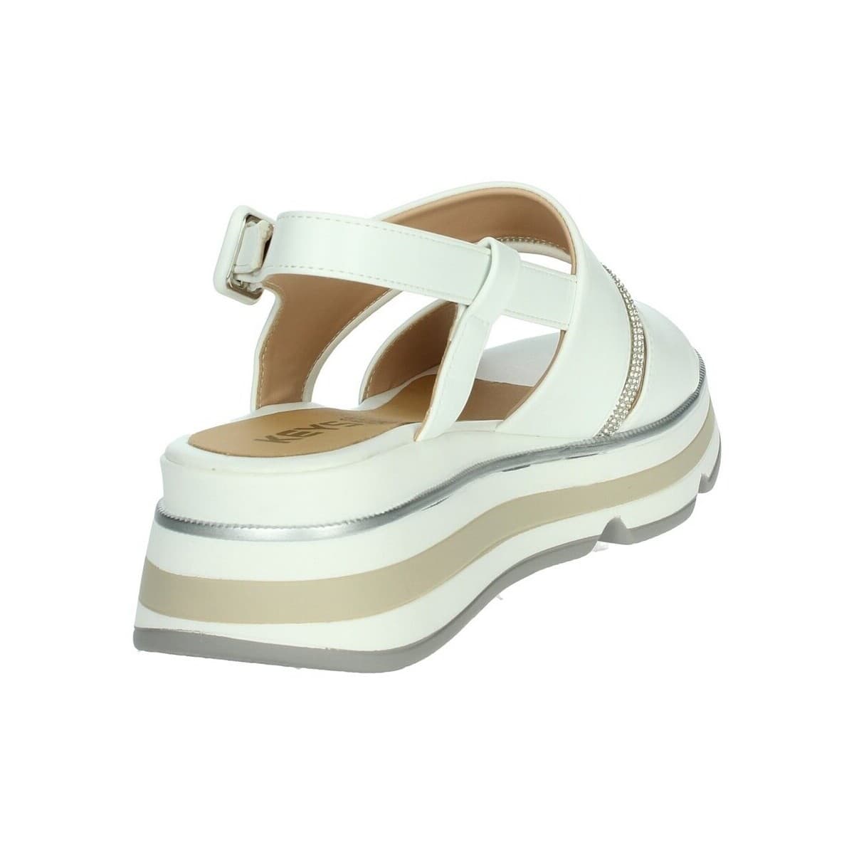 Women's Platforms Keys White