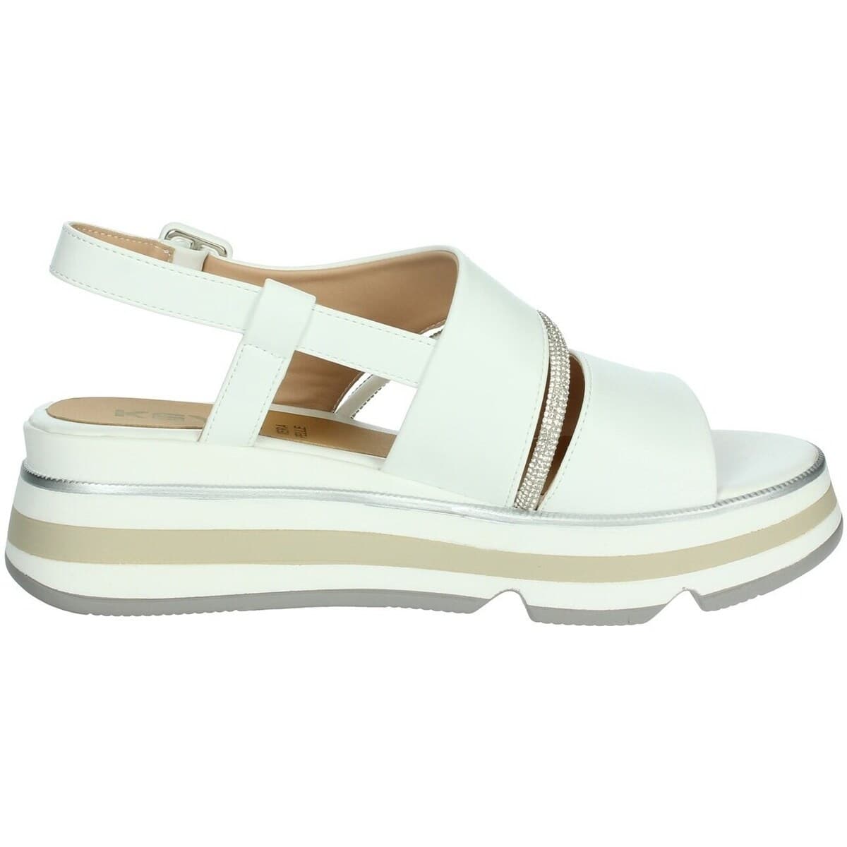 Women's Platforms Keys White