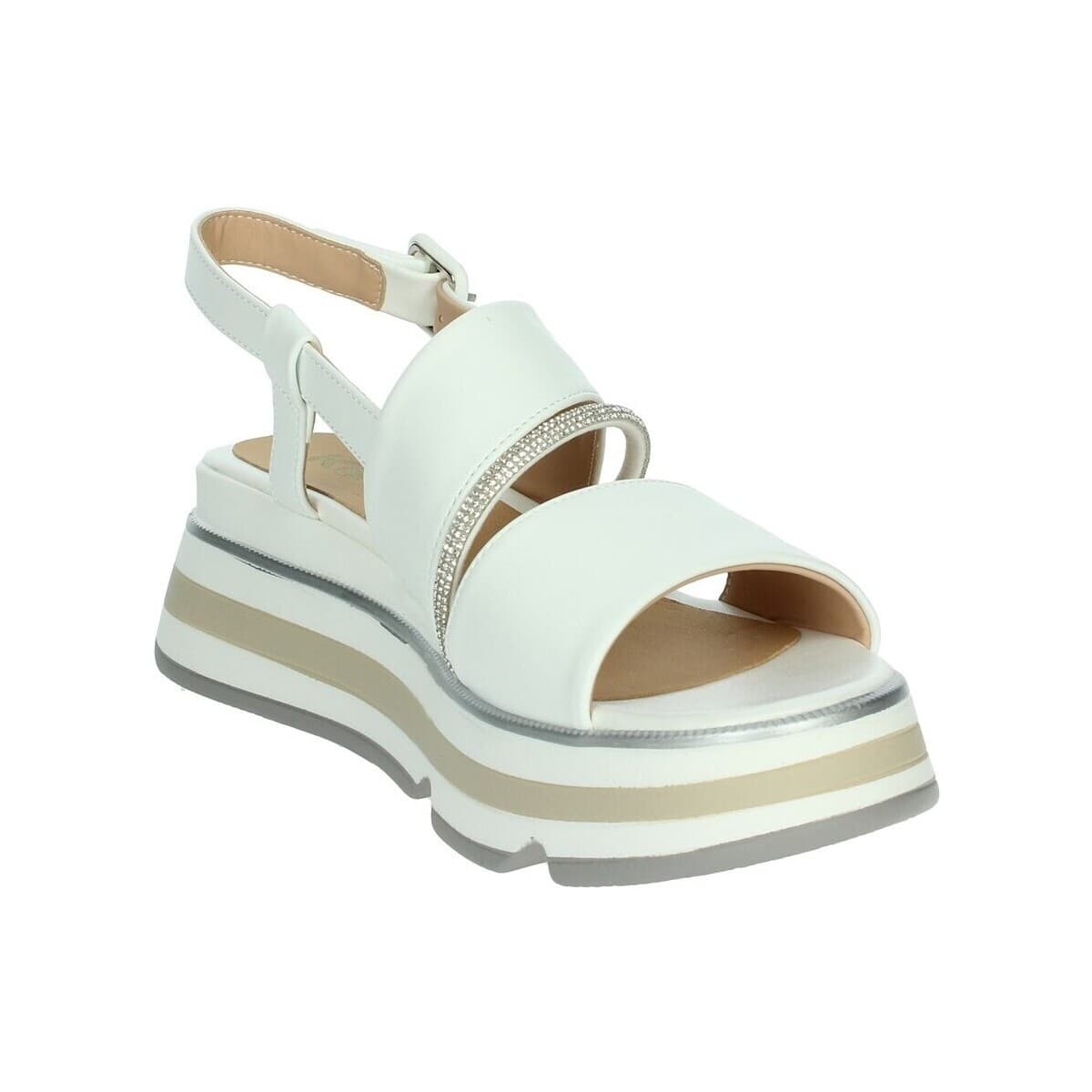 Women's Platforms Keys White