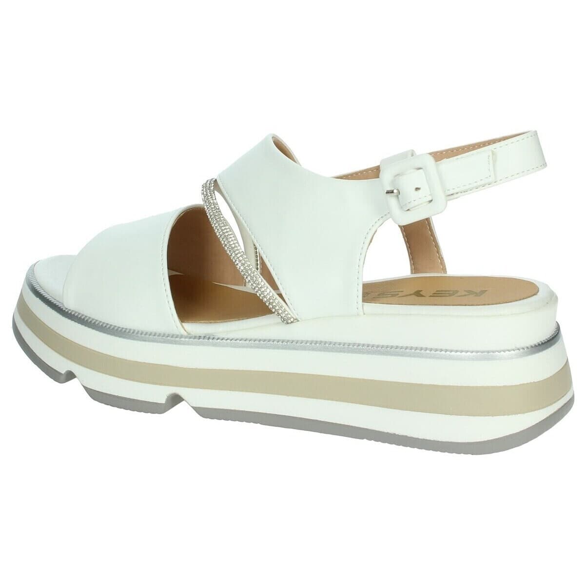 Women's Platforms Keys White