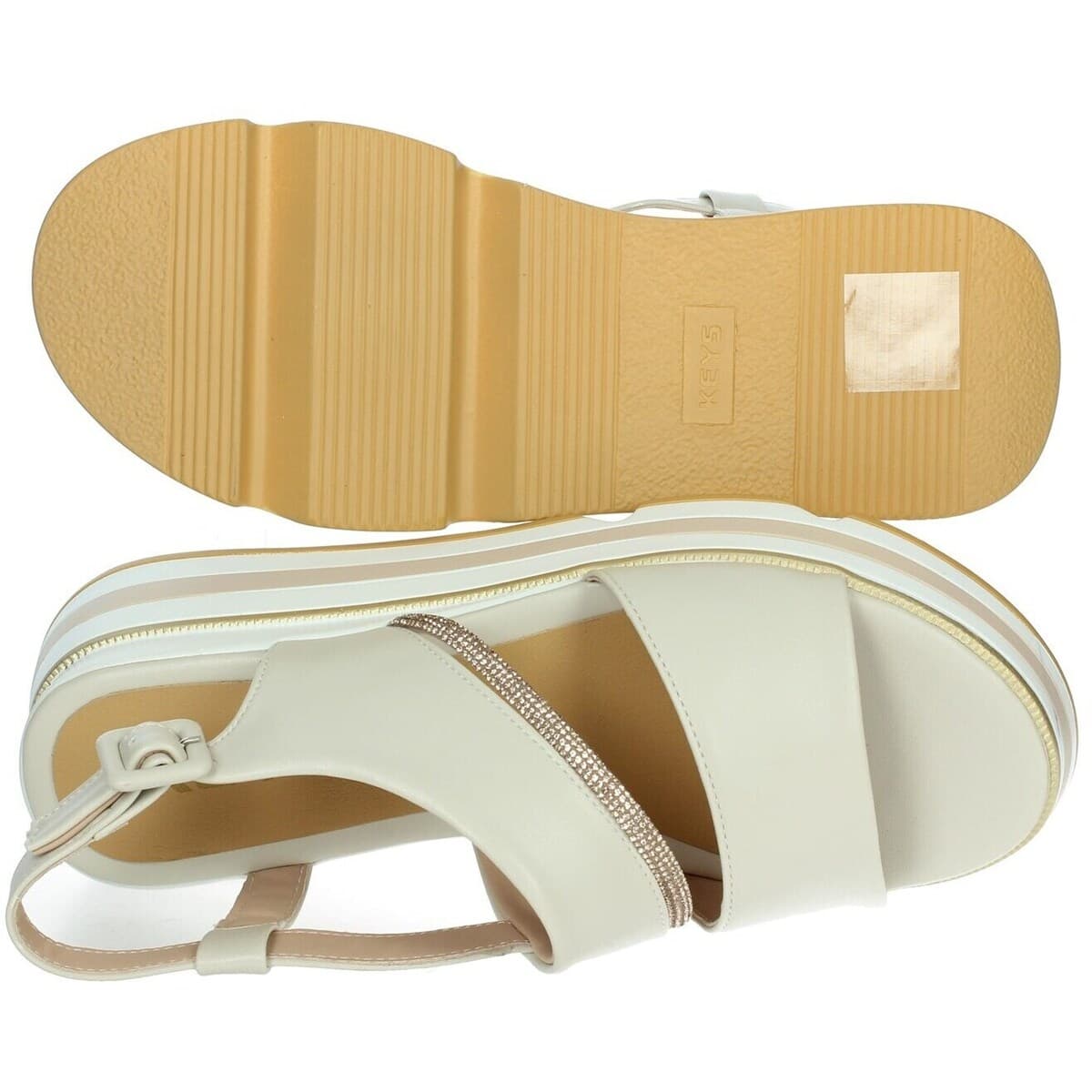 Women's Platforms Keys Beige