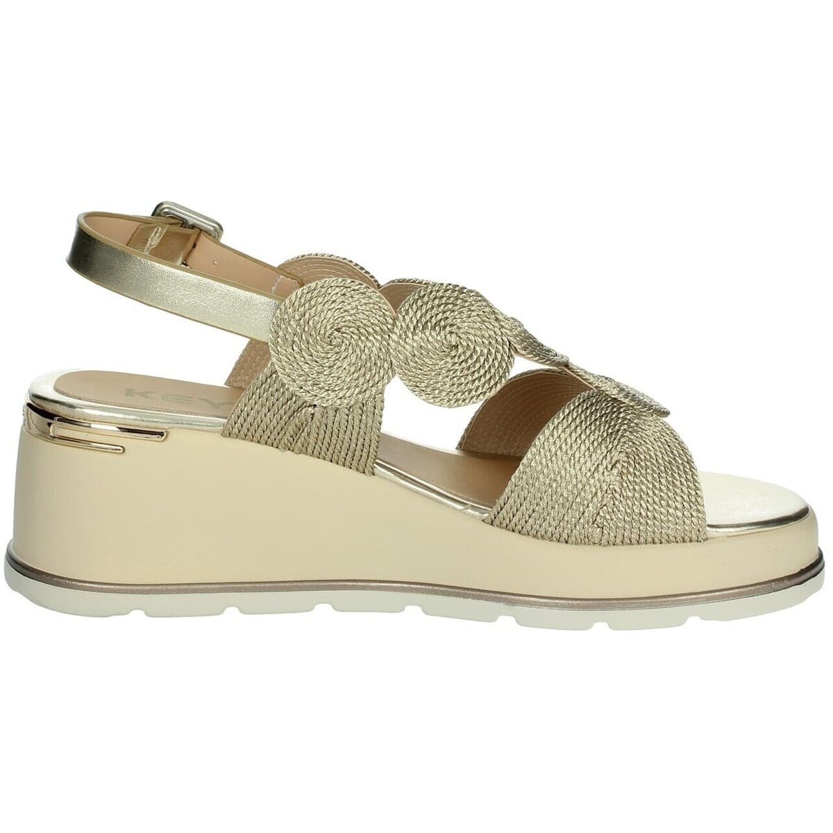 Women's Platforms Keys Gold