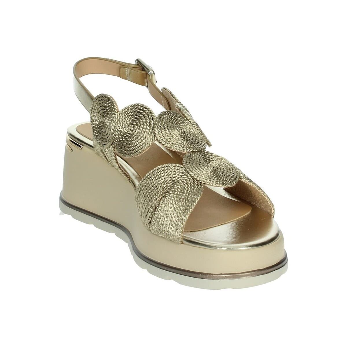 Women's Platforms Keys Gold
