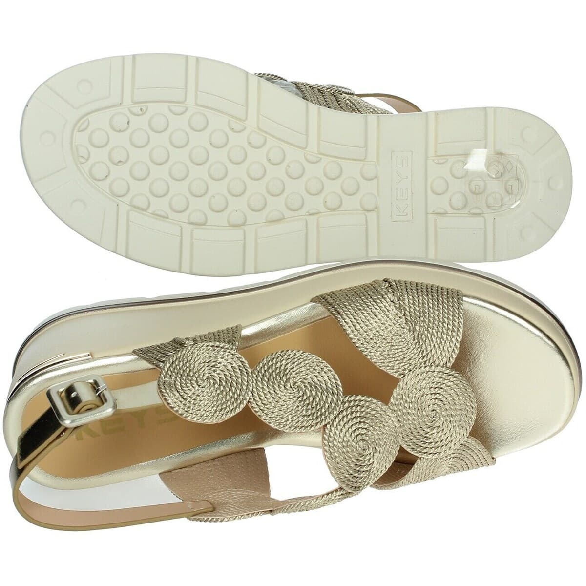 Women's Platforms Keys Gold