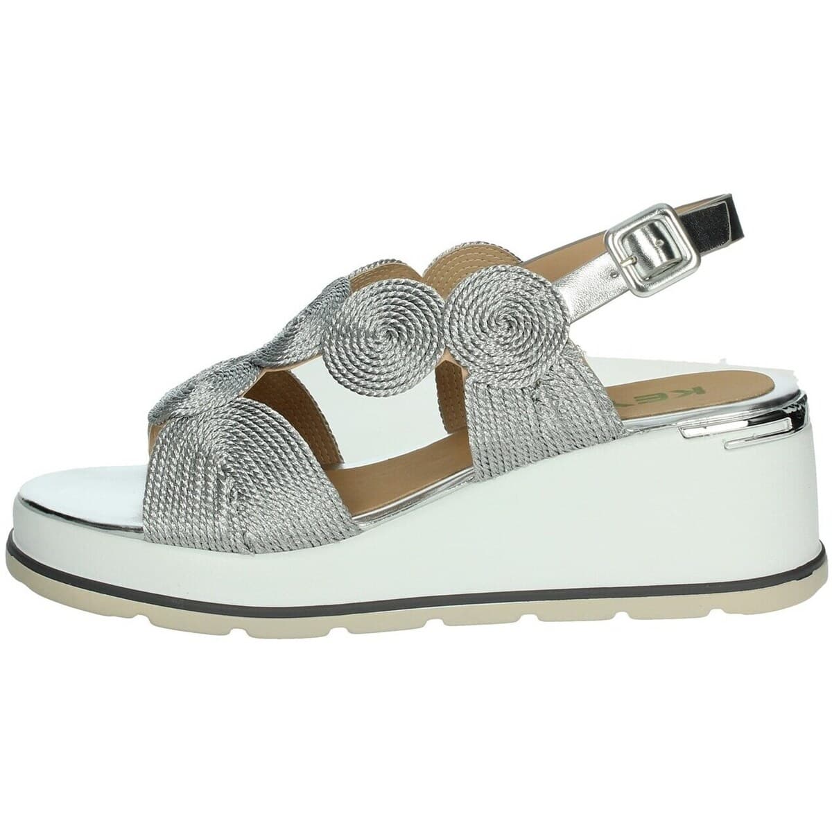 Women's Platforms Keys Silver