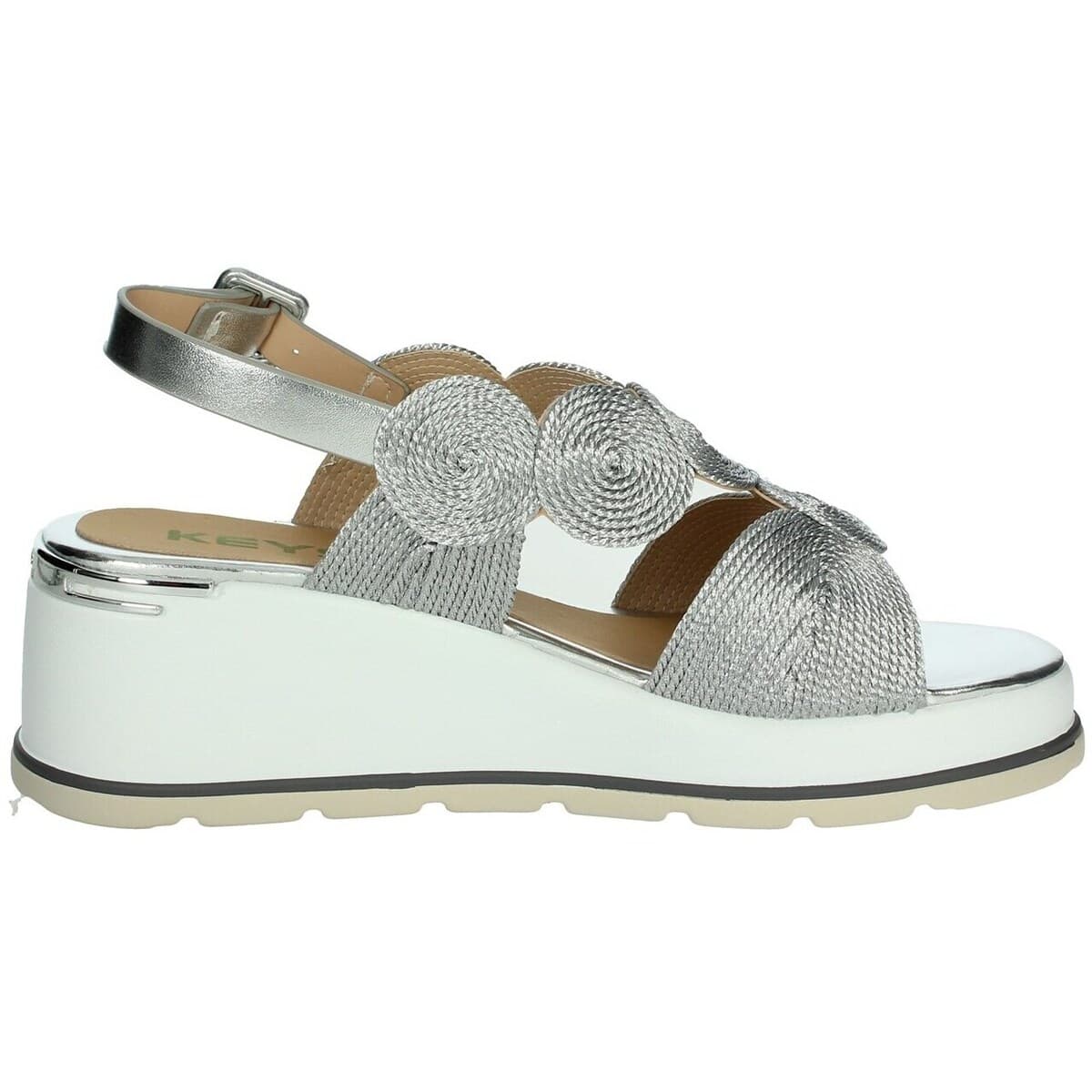 Women's Platforms Keys Silver