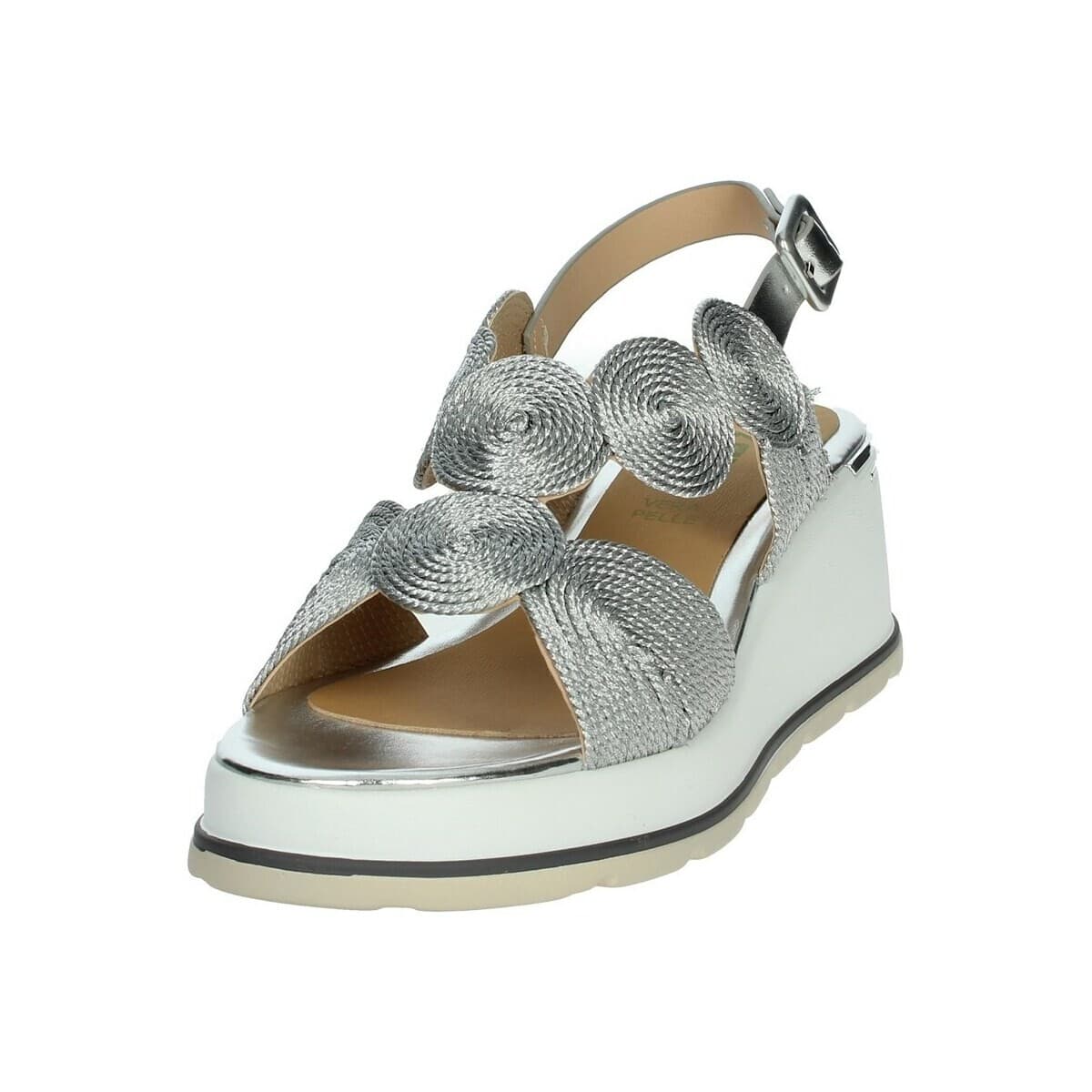 Women's Platforms Keys Silver