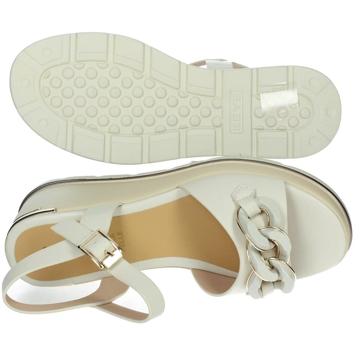 Women's Platforms Keys Beige
