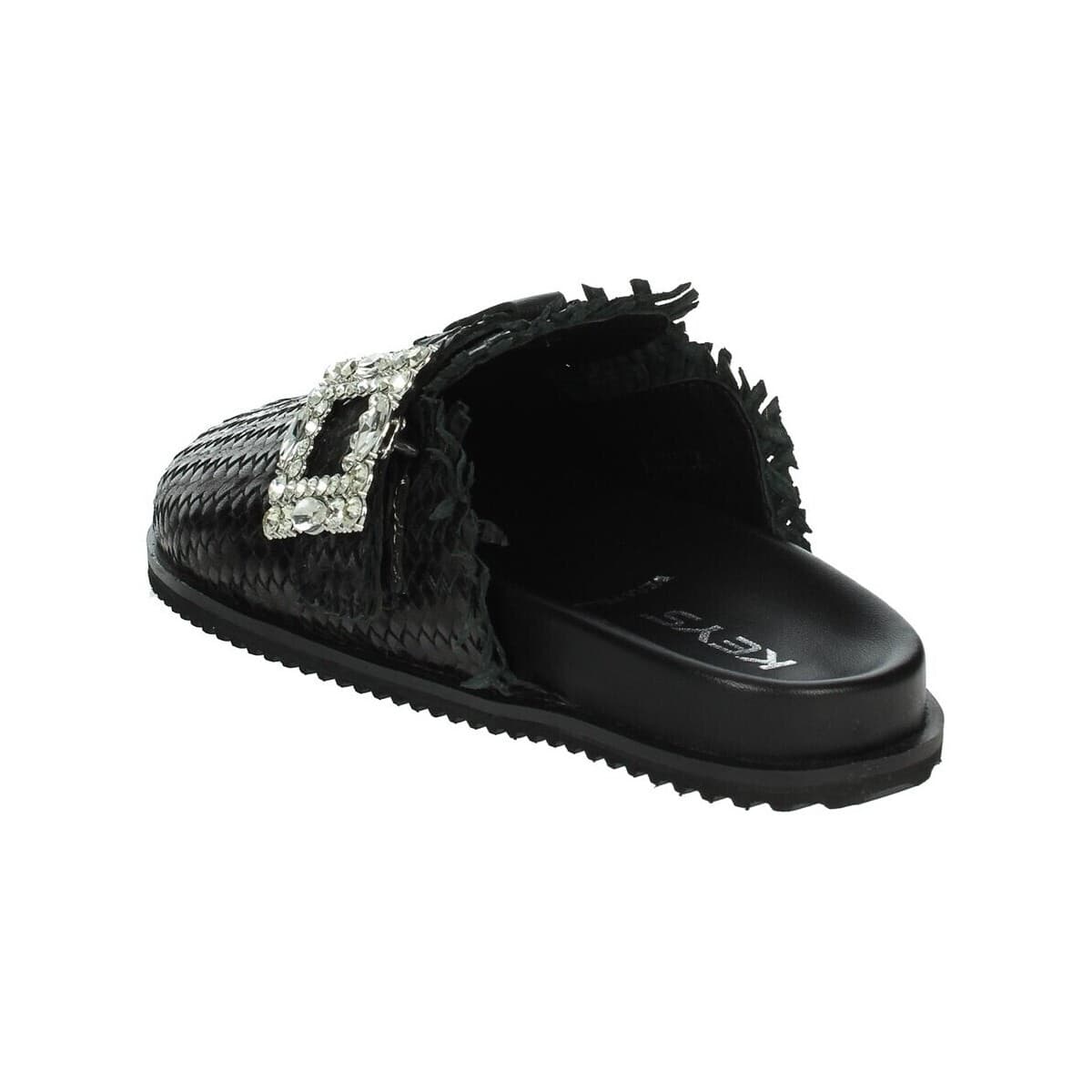 Women's Flip Flops Keys Black