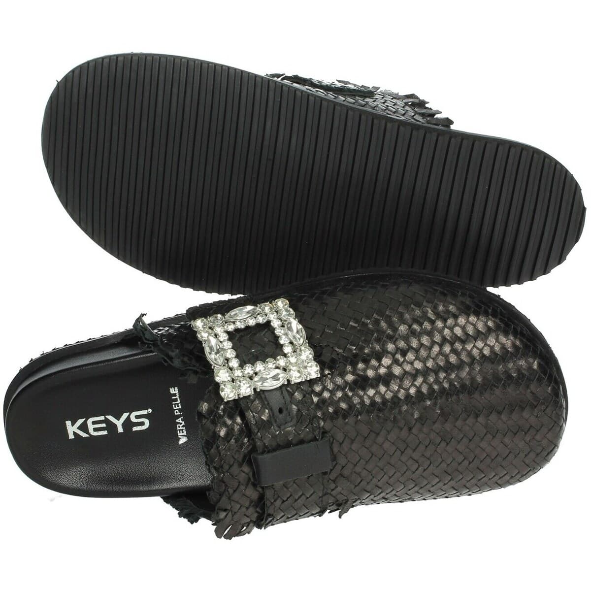 Women's Flip Flops Keys Black
