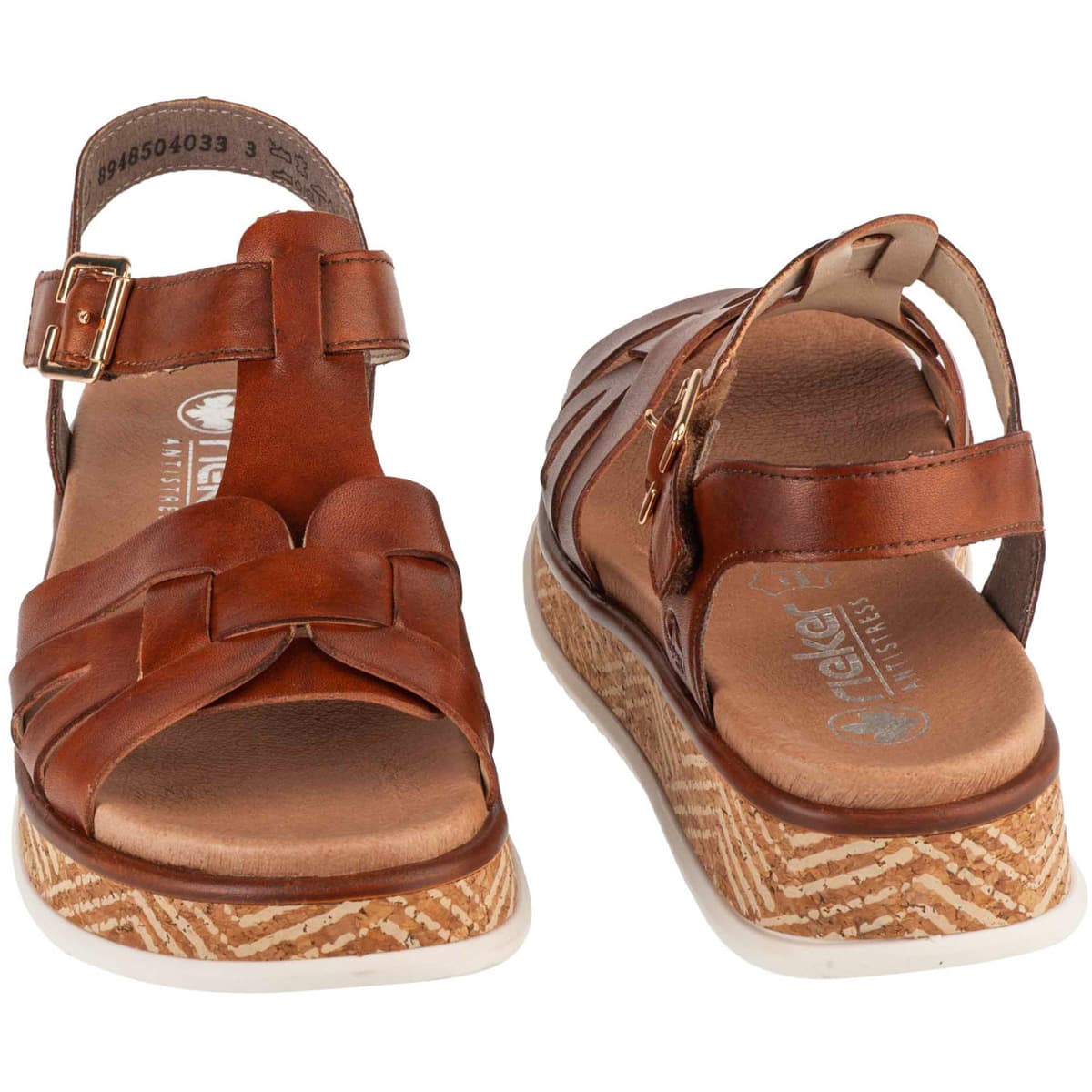 Women's Sports Sandals Rieker Brown