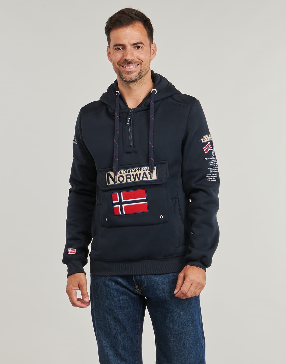 Men's Sweatshirts Geographical Norway Blue