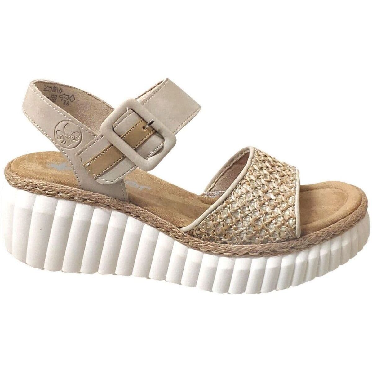 Women's Platforms Rieker Beige