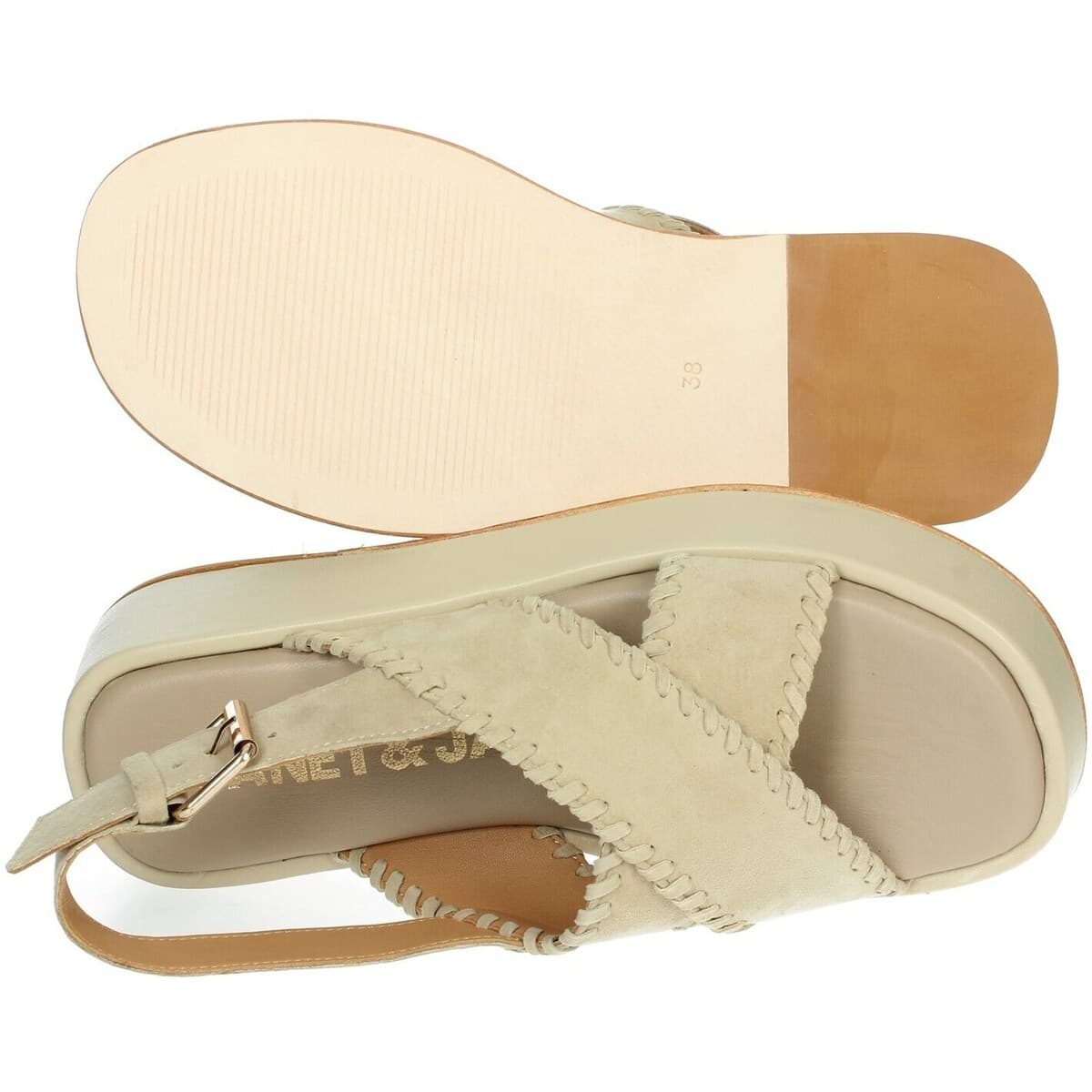 Women's Platforms Janet&Janet Beige