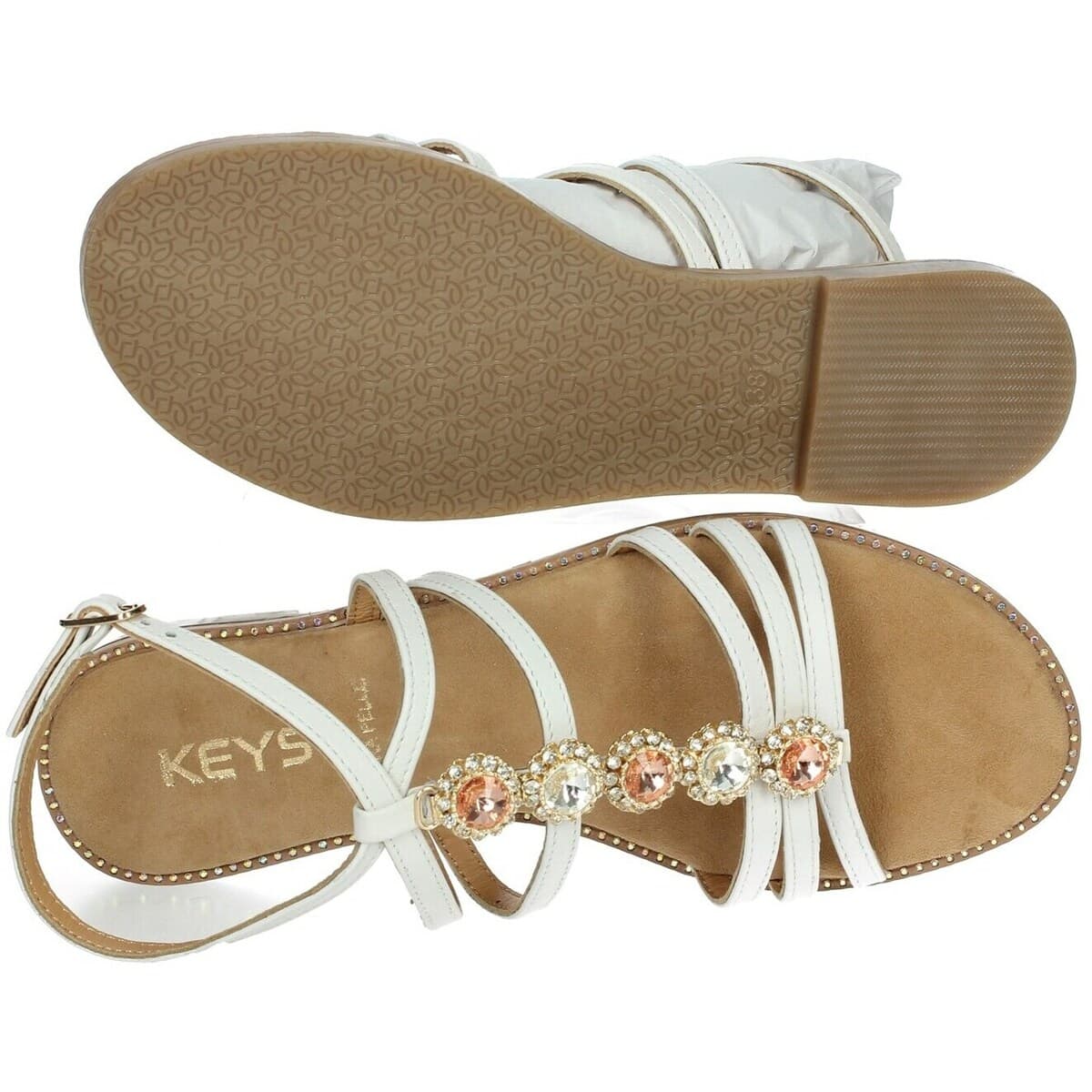 Women's Sandals Keys White