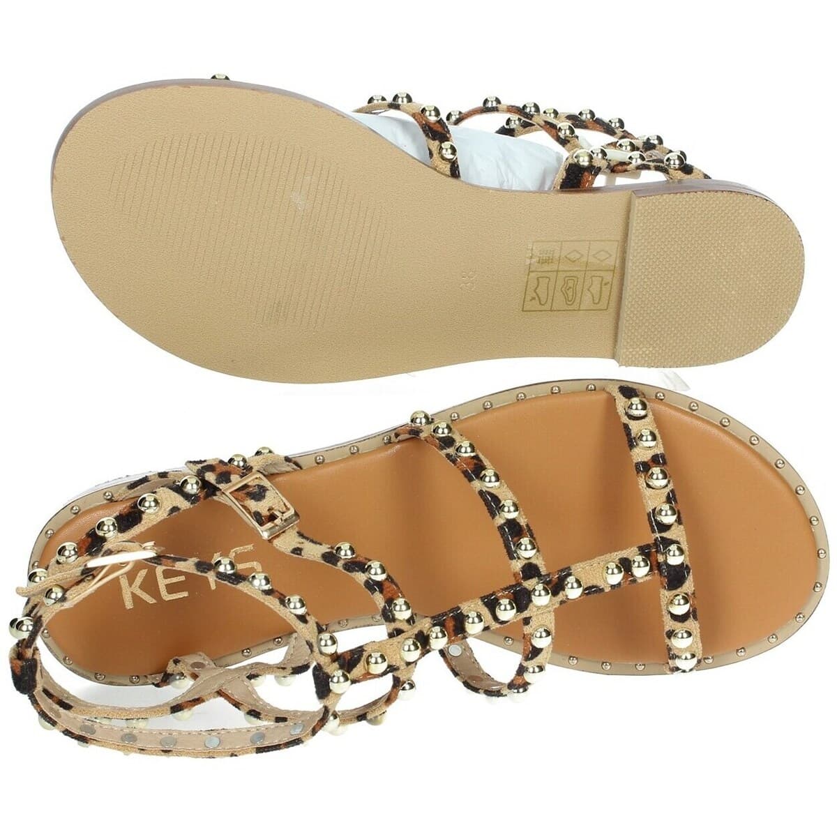 Women's Sandals Keys Beige