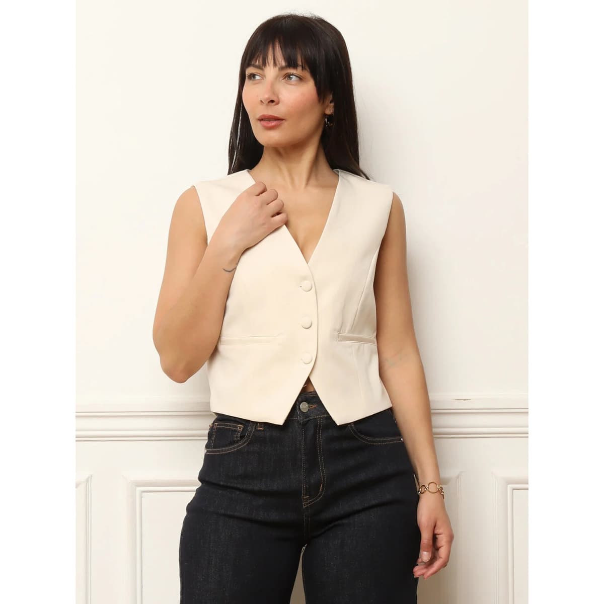 Women's Blazers La Modeuse Beige